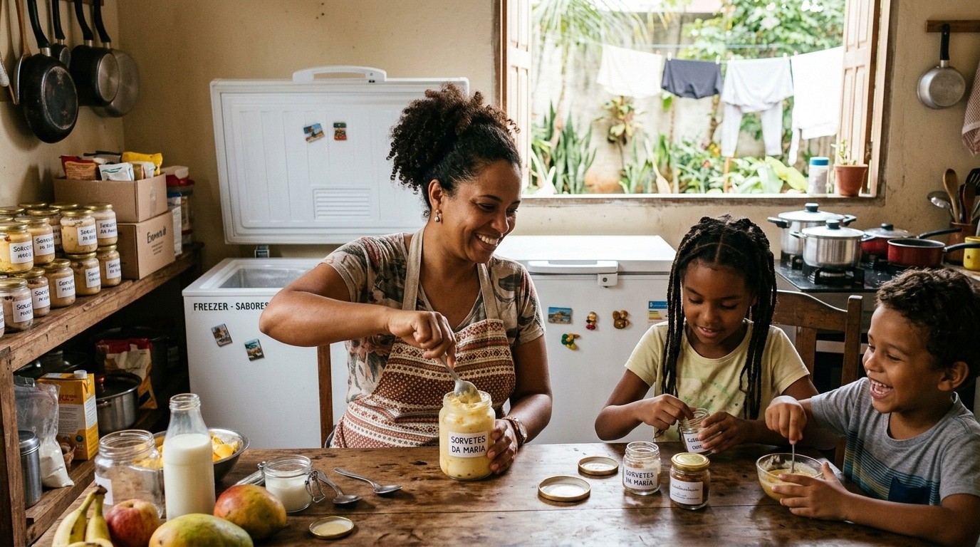 Mãe de 7 filhos largou emprego com R$ 86 e hoje fatura R$ 6 mil: o medo não venceu