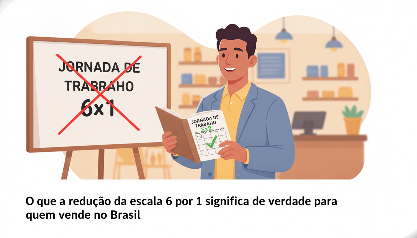 O que a redução da escala 6 por 1 significa de verdade para quem vende no Brasil