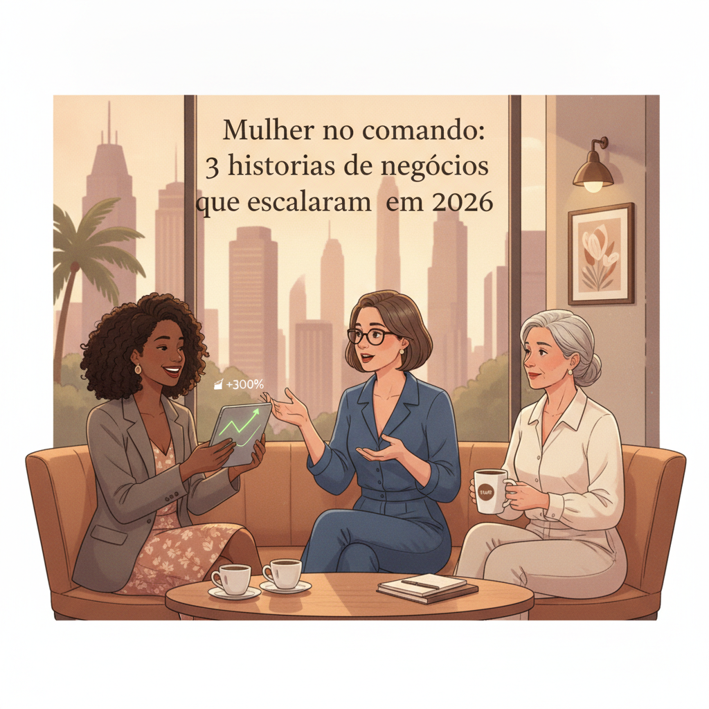 Mulher no comando: 3 historias de negocios que escalaram em 2026