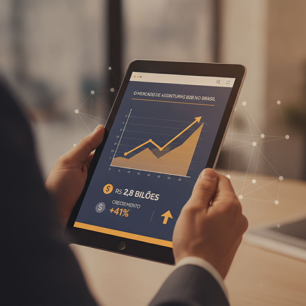 O mercado de assinaturas B2B no Brasil que já fatura R$ 2,8 bilhões e cresce 41% ao ano