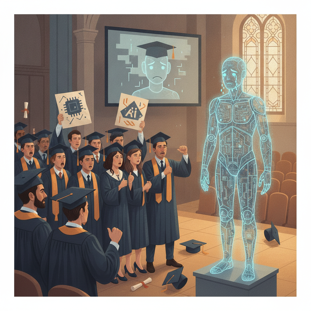 Por que alunos estão vaiando a inteligência artificial em formaturas de universidades dos EUA?