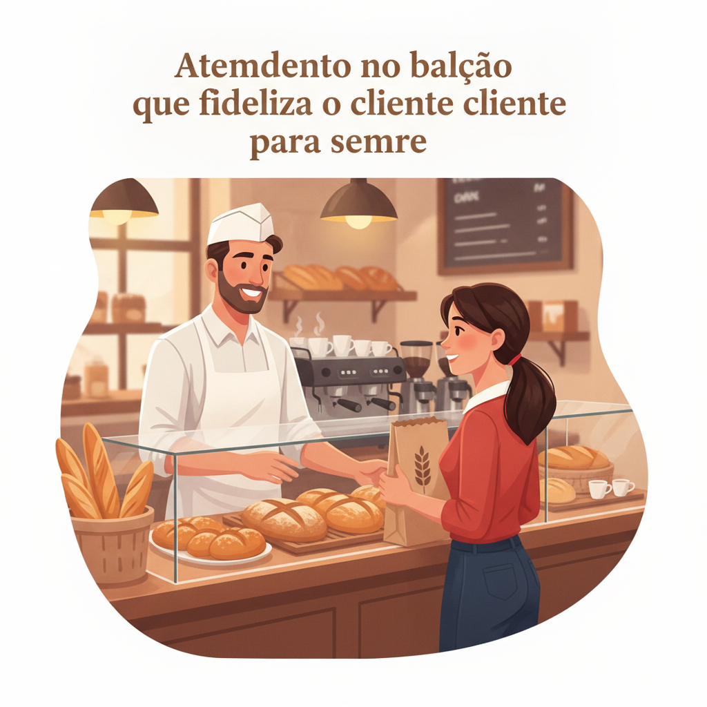 Atendimento no balcão que fideliza o cliente para sempre