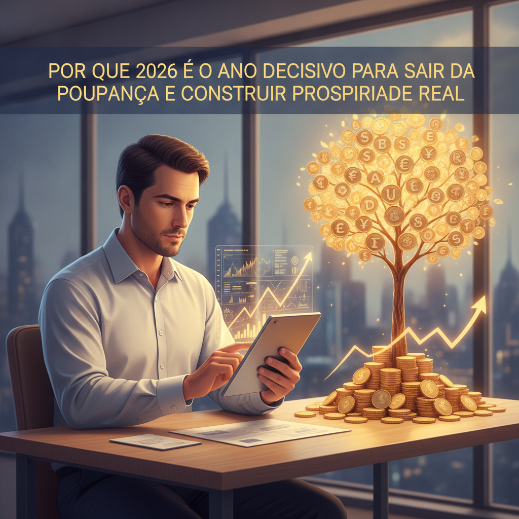 Por que 2026 é o ano decisivo para sair da poupança e construir prosperidade real