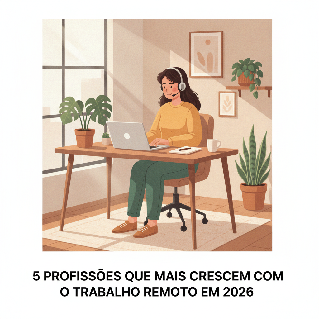 5 profissões que mais crescem com o trabalho remoto em 2026