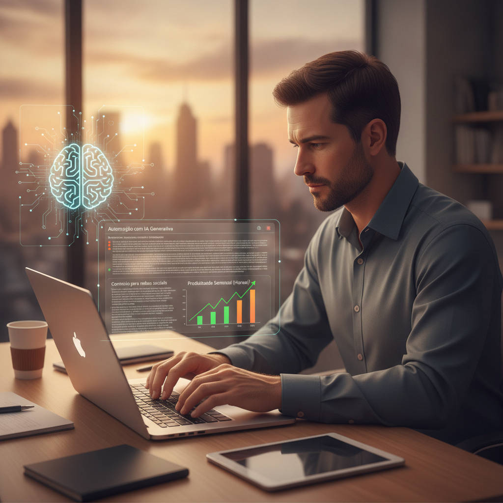 Automação com IA generativa em 2026: como PME economiza 23 horas por semana