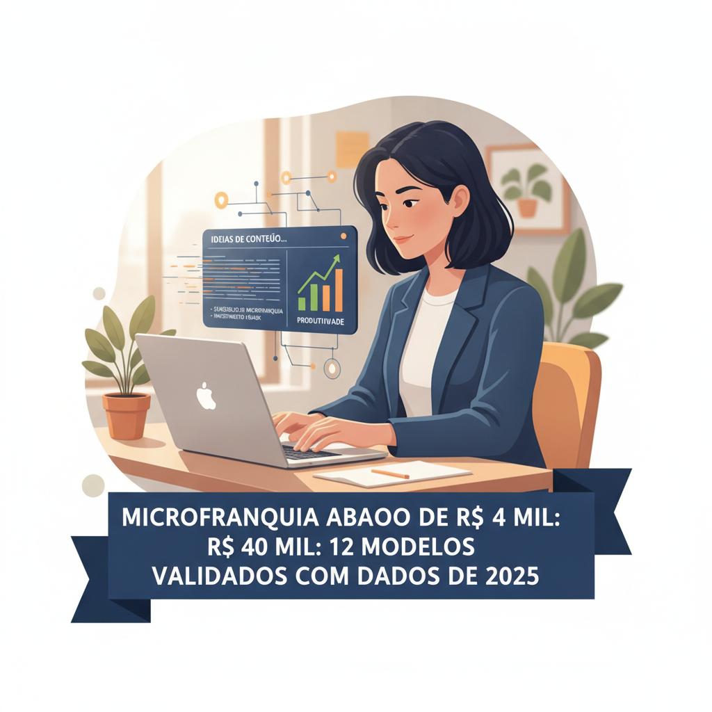 Microfranquia abaixo de R$ 40 mil: 12 modelos validados com dados de 2025