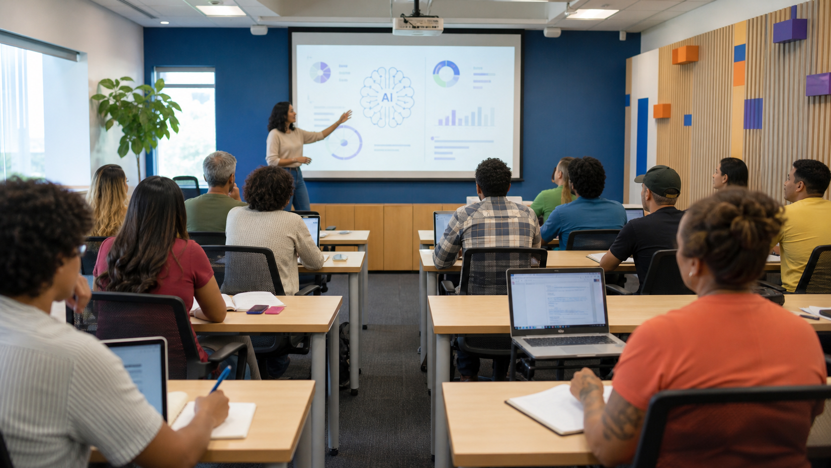 Grupo de microempreendedores em treinamento do Sebrae