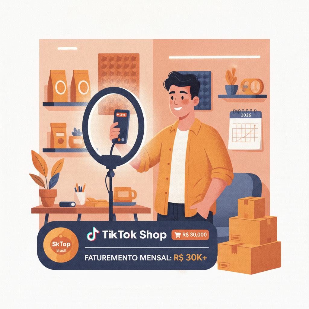 TikTok Shop Brasil: como pequenos negócios estão faturando R$ 30 mil mensais com lives em 2026